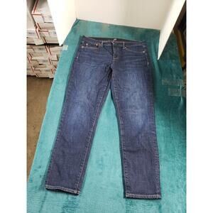 Gap Jeans Size 29 Womens Blue Denim Stretch Pants Mid Rise Girlfriend Ankle